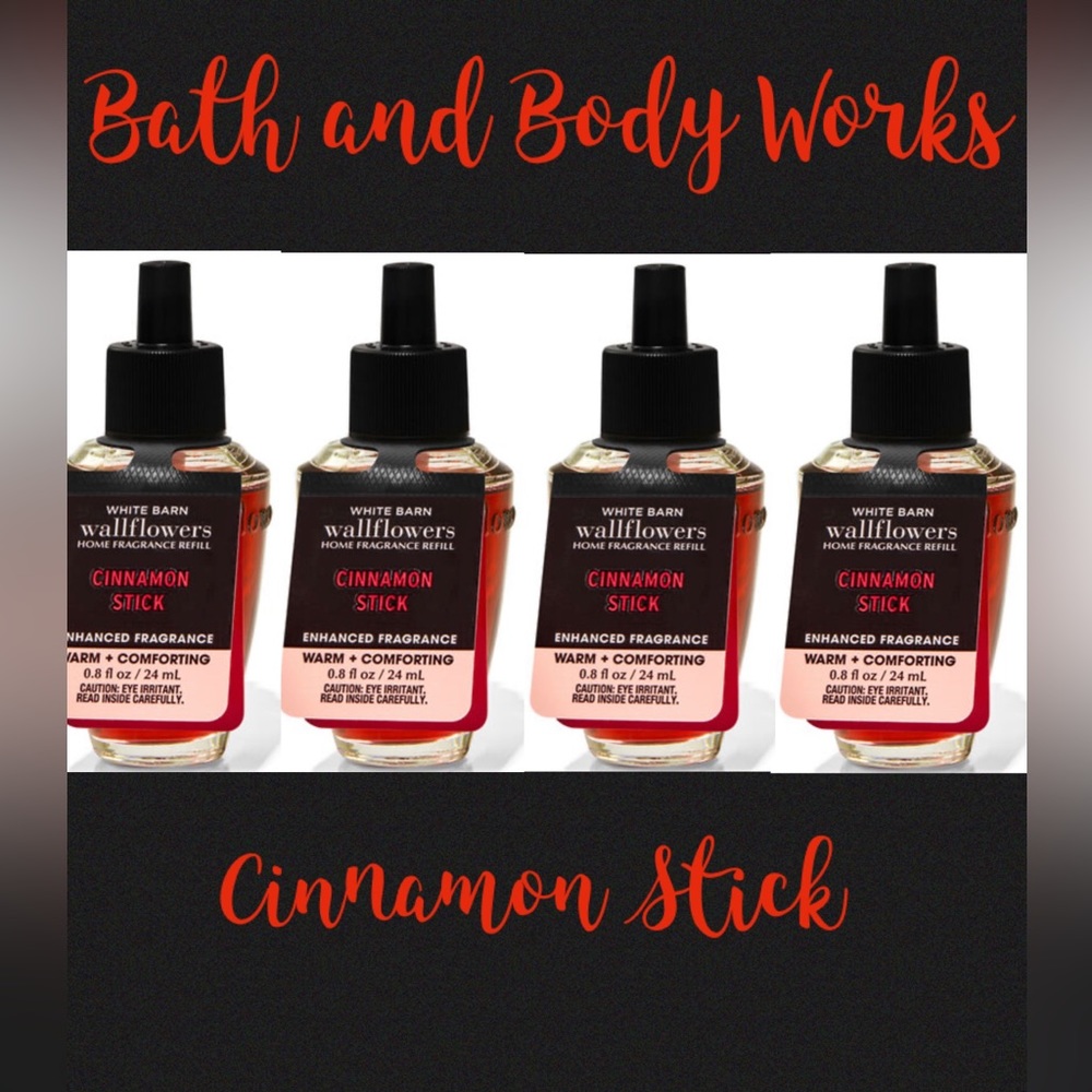 Bath And Body Works Cinnamon Stick Wallflowers Fragrance Refill x4